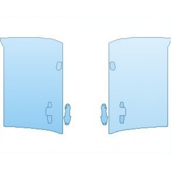 PAINT PROTECTION KIT - 2019 VOLVO XC90 R-DESIGN DOORS FRONT - PRECUT PPF CLEAR BRA WRAP