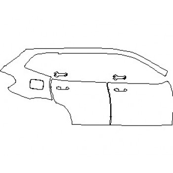 2021 BMW X3 XLINE REAR QUARTER PANEL AND DOORS RIGHT SIDE