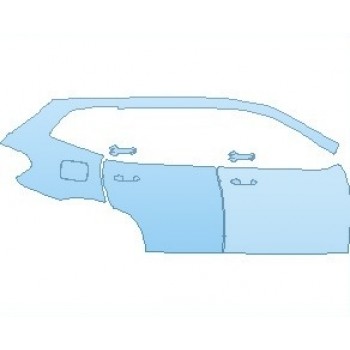 PAINT PROTECTION KIT - 2020 BMW X3 LUXURY REAR QUARTER PANEL AND DOORS RIGHT SIDE - INVISIBLEMASK - 3M PAINT PROTECTION