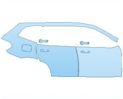 PAINT PROTECTION KIT - 2020 BMW X3 LUXURY REAR QUARTER PANEL AND DOORS RIGHT SIDE - INVISIBLEMASK - 3M PAINT PROTECTION