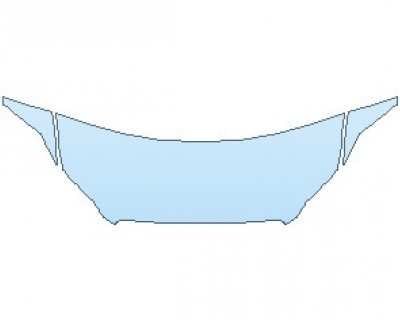 PAINT PROTECTION KIT - 2025 VOLVO XC60 RECHARGE POLESTAR ENGINEERED HOOD (NO WRAPPED EDGES) - PRECUT PPF CLEAR BRA WRAP