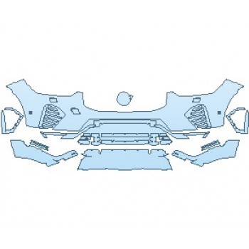 2023 VOLVO XC60 R-DESIGN BUMPER WITH WASHERS & SENSORS