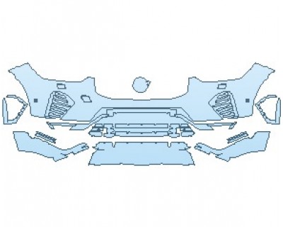 2022 VOLVO XC60 RECHARGE R-DESIGN BUMPER WITH WASHERS & SENSORS