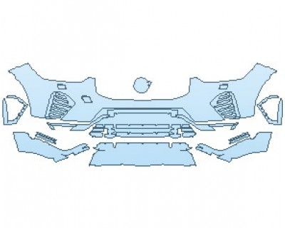 2022 VOLVO XC60 R-DESIGN BUMPER WITH WASHERS