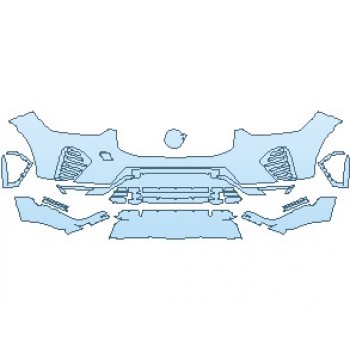 PAINT PROTECTION KIT - 2025 VOLVO XC60 RECHARGE POLESTAR ENGINEERED BUMPER - PRECUT PPF CLEAR BRA WRAP