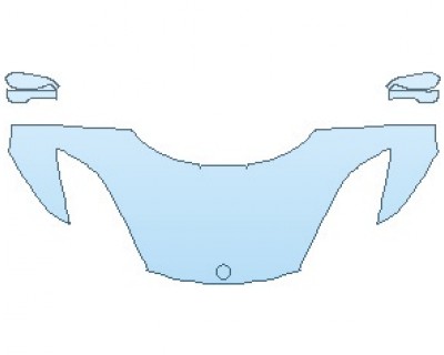 PAINT PROTECTION KIT - 2022 LOTUS EVORA GT430 SPORT WITH CARBON PKG HOOD (WRAPPED EDGES) 30 INCH - PRECUT PPF CLEAR BRA WRAP