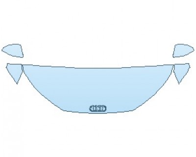 PAINT PROTECTION KIT - 2022 AUDI TT 20TH ANNIVERSARY EDITION COUPE HOOD (NO WRAPPED EDGES) - PRECUT PPF CLEAR BRA WRAP