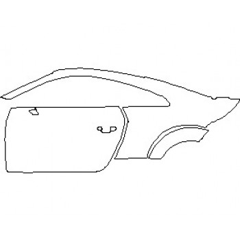 2022 AUDI TT 20TH ANNIVERSARY EDITION COUPE REAR QUARTER PANEL AND DOOR LEFT SIDE
