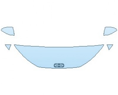 PAINT PROTECTION KIT - 2022 AUDI TT 20TH ANNIVERSARY EDITION COUPE HOOD 18 INCH (WRAPPED EDGES) - PRECUT PPF CLEAR BRA WRAP