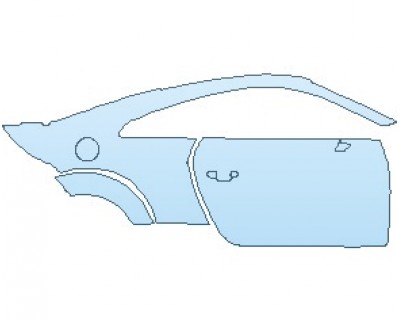 PAINT PROTECTION KIT - 2022 AUDI TT 20TH ANNIVERSARY EDITION COUPE REAR QUARTER PANEL AND DOOR RIGHT SIDE - PRECUT PPF CLEAR BRA WRAP