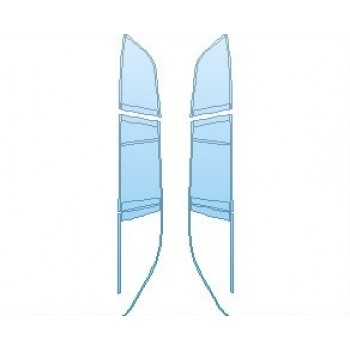 PAINT PROTECTION KIT - 2019 MERCEDES GLS 63 AMG WINDOW TRIM - PRECUT PPF CLEAR BRA WRAP