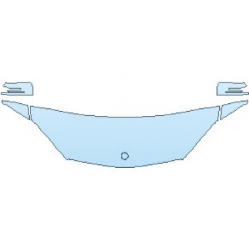 PAINT PROTECTION KIT - 2019 MERCEDES GLS 63 AMG HOOD KIT (WRAPPED EDGES) - PRECUT PPF CLEAR BRA WRAP