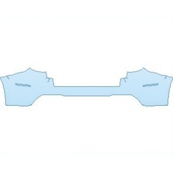 PAINT PROTECTION KIT - 2019 MERCEDES GLS 63 AMG REAR BUMPER KIT - PRECUT PPF CLEAR BRA WRAP