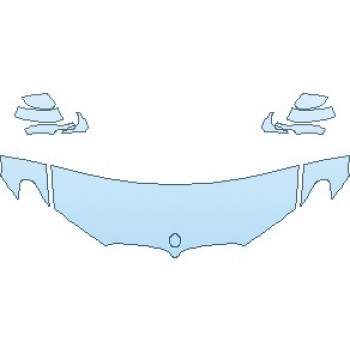 Precut PPF Kit – Clear Bra Paint Protection Film PAINT PROTECTION KIT - 2021 BMW X4 M40I HOOD (NO WRAPPED EDGES) - PRECUT PPF CLEAR BRA WRAP