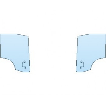 PAINT PROTECTION KIT - 2021 BMW X4 M40I DOORS REAR - PRECUT PPF CLEAR BRA WRAP