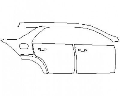 2023 MERCEDES GLE CLASS 580 SUV REAR QUARTER PANEL & DOORS RIGHT SIDE