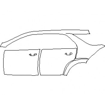 2023 MERCEDES GLE CLASS 580 SUV REAR QUARTER PANEL & DOORS WITH SEAM LEFT SIDE