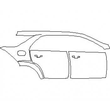 2021 MERCEDES GLE CLASS 580 SUV REAR QUARTER PANEL AND DOORS WITH SEAM RIGHT SIDE