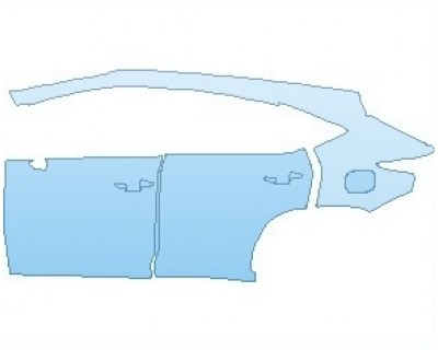 PAINT PROTECTION KIT - 2021 LEXUS NX 300 REAR QUARTER AND DOORS LEFT - PRECUT PPF CLEAR BRA WRAP
