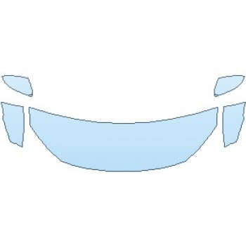 PAINT PROTECTION KIT - 2021 HONDA CIVIC SI SEDAN HOOD (WRAPPED EDGES) - PRECUT PPF CLEAR BRA WRAP