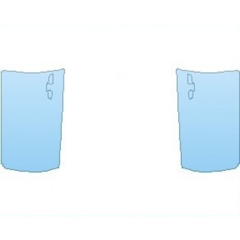 PAINT PROTECTION KIT - 2021 HONDA CIVIC SI SEDAN DOORS FRONT - PRECUT PPF CLEAR BRA WRAP