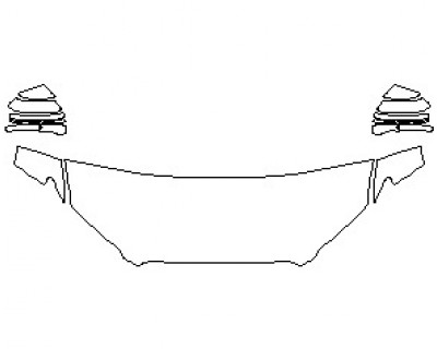 2021 LINCOLN MKZ 800A HOOD (NO WRAPPED EDGES)