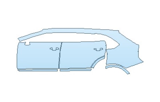 2026 BENTLEY BENTAYGA SPEED REAR QUARTER PANEL & DOORS LEFT SIDE - PRECUT PPF CLEAR BRA WRAP