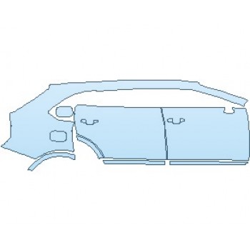 PAINT PROTECTION KIT - 2025 BENTLEY BENTAYGA SPEED REAR QUARTER PANEL & DOORS RIGHT SIDE - PRECUT PPF CLEAR BRA WRAP