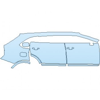 2023 BENTLEY BENTAYGA SPEED REAR QUARTER PANEL & DOORS RIGHT SIDE