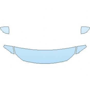 Precut PPF Kit – Clear Bra Paint Protection Film PAINT PROTECTION KIT - 2021 MERCEDES A CLASS AMG A 35 SEDAN HOOD 18 INCH (NO WRAPPED EDGES) - PRECUT PPF CLEAR BRA WRAP