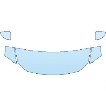 Precut PPF Kit – Clear Bra Paint Protection Film PAINT PROTECTION KIT - 2021 MERCEDES A CLASS AMG A 35 SEDAN HOOD (WRAPPED EDGES) - PRECUT PPF CLEAR BRA WRAP