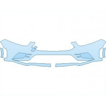 PAINT PROTECTION KIT - 2021 MERCEDES A CLASS AMG A 35 SEDAN BUMPER LOWER - PRECUT PPF CLEAR BRA WRAP