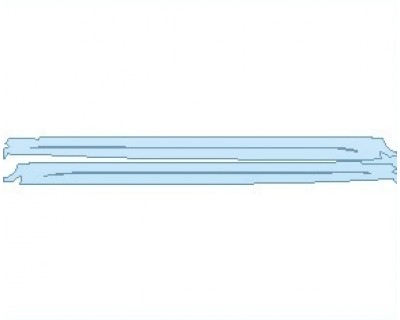 PAINT PROTECTION KIT - 2021 MERCEDES A CLASS AMG A 35 SEDAN ROCKER PANELS - PRECUT PPF CLEAR BRA WRAP