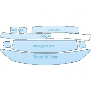 PAINT PROTECTION KIT - 2021 MERCEDES A CLASS AMG A 35 SEDAN COMMON WEAR AREA KIT - PRECUT PPF CLEAR BRA WRAP