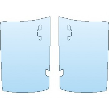 PAINT PROTECTION KIT - 2021 MERCEDES A CLASS AMG A 35 SEDAN DOORS FRONT - PRECUT PPF CLEAR BRA WRAP