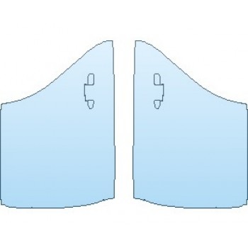 PAINT PROTECTION KIT - 2021 MERCEDES A CLASS AMG A 35 SEDAN DOORS REAR - PRECUT PPF CLEAR BRA WRAP