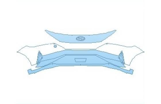 PAINT PROTECTION KIT - 2027 HYUNDAI ELANTRA SEL WITH PREMIUM PACKAGE BUMPER WITH TOW HOLE - PRECUT PPF CLEAR BRA WRAP