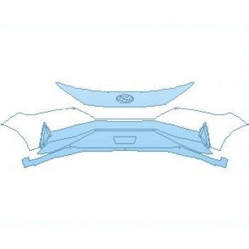 PAINT PROTECTION KIT - 2022 HYUNDAI ELANTRA SEL WITH PREMIUM PACKAGE BUMPER - PRECUT PPF CLEAR BRA WRAP