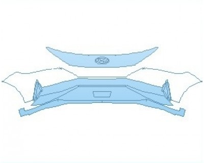 PAINT PROTECTION KIT - 2024 HYUNDAI ELANTRA LIMITED BUMPER - PRECUT PPF CLEAR BRA WRAP