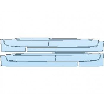 PAINT PROTECTION KIT - 2023 CHEVROLET TRAVERSE HIGH COUNTRY ROCKER PANELS - PRECUT PPF CLEAR BRA WRAP