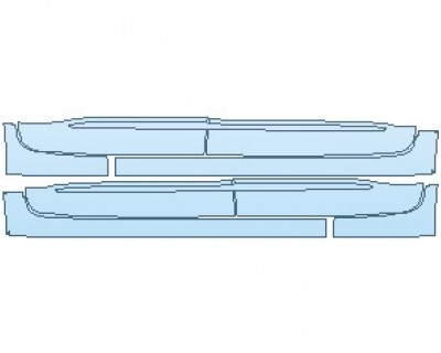 PAINT PROTECTION KIT - 2023 CHEVROLET TRAVERSE HIGH COUNTRY ROCKER PANELS - PRECUT PPF CLEAR BRA WRAP