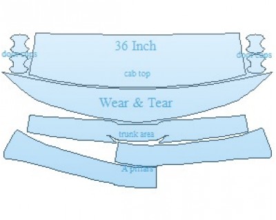 PAINT PROTECTION KIT - 2023 CHEVROLET TRAVERSE HIGH COUNTRY COMMON WEAR AREA KIT - PRECUT PPF CLEAR BRA WRAP