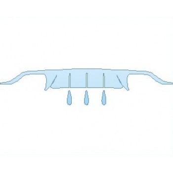 PAINT PROTECTION KIT - 2021 PORSCHE MACAN TURBO WITH SPORT DESIGN PKG REAR DIFFUSER - PRECUT PPF CLEAR BRA WRAP