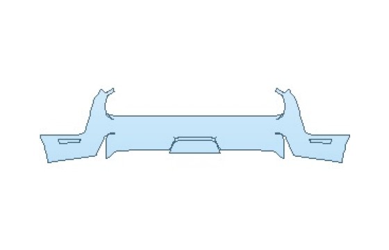 PAINT PROTECTION KIT - 2027 DODGE CHALLENGER SRT HELLCAT REAR BUMPER - PRECUT PPF CLEAR BRA WRAP