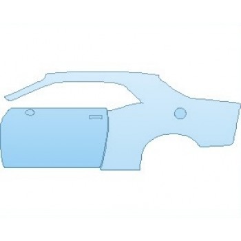 PAINT PROTECTION KIT - 2024 DODGE CHALLENGER SRT HELLCAT REDEYE REAR QUARTER PANEL & DOOR LEFT - PRECUT PPF CLEAR BRA WRAP