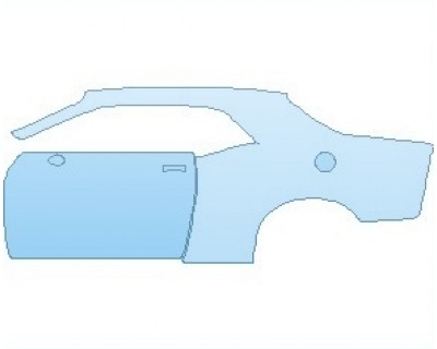 PAINT PROTECTION KIT - 2023 DODGE CHALLENGER SRT HELLCAT REDEYE REAR QUARTER PANEL & DOOR LEFT - PRECUT PPF CLEAR BRA WRAP