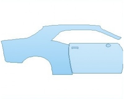 PAINT PROTECTION KIT - 2023 DODGE CHALLENGER SRT HELLCAT REDEYE REAR QUARTER PANEL & DOOR RIGHT - PRECUT PPF CLEAR BRA WRAP