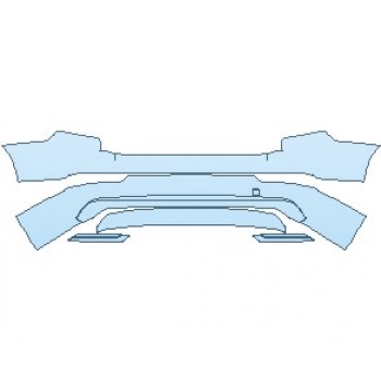 PAINT PROTECTION KIT - 2023 VOLVO XC90 R-DESIGN HYBRID REAR BUMPER - PRECUT PPF CLEAR BRA WRAP