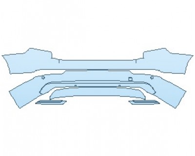 2024 VOLVO XC90 R-DESIGN REAR BUMPER WITH SENSORS