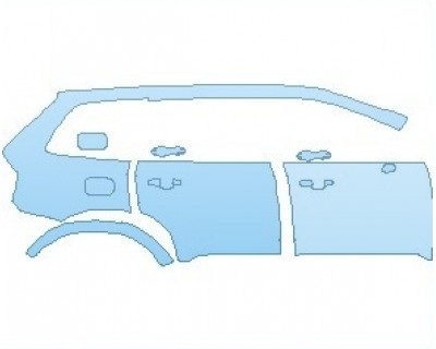 2024 VOLVO XC90 R-DESIGN REAR QUARTER PANEL & DOORS RIGHT SIDE